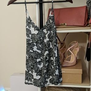 New with tag Express black and white floral tank